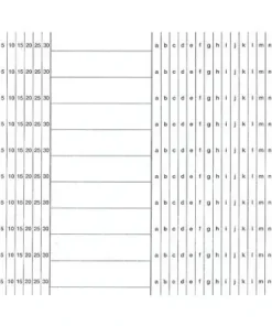 100 Organisationsstreifen weiß, versch. Ausführungen