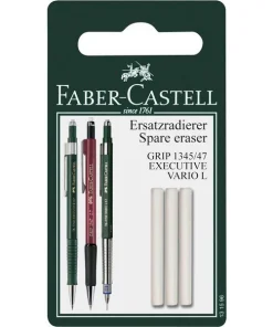 3 FABER-CASTELL Radiergummis für Bleistifte