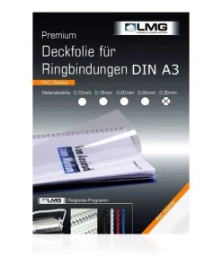 100 LMG Deckblätter A3 für Bindemappen PREMIUM, versch. Stärken