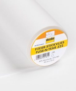 0,5 Meter Vlieseline® Fixier-Stickvlies Fuse-n-tear 322 – weiß