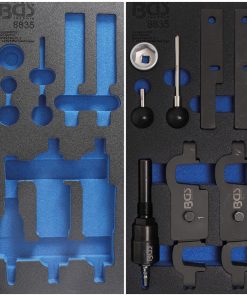 Werkzeugeinlage: Motor-Einstellsatz für Porsche Cayenne leer / gefüllt