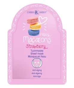 Macarons Strawberry – la maschera in tessuto antietà di Chiara Ambra