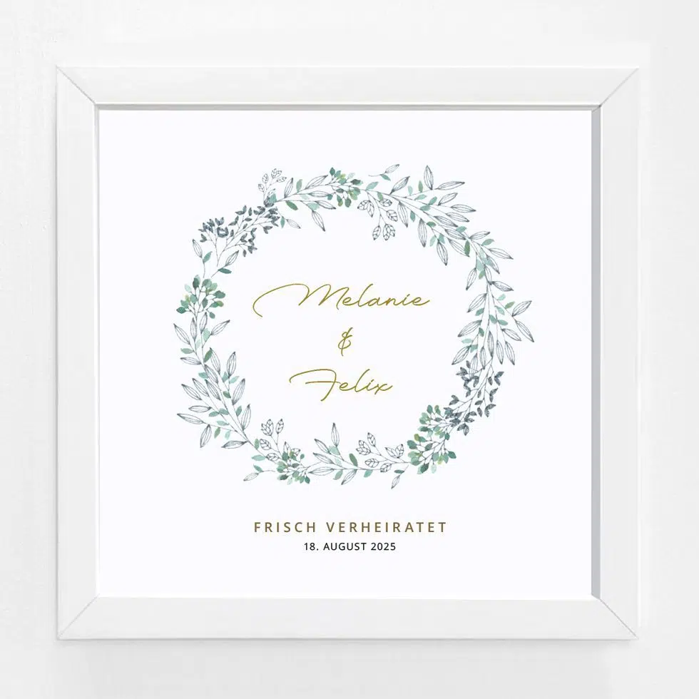 Personalisierbares Bildgeschenk im 3D-Rahmen „Romantic“