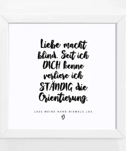 Personalisierbares Bildgeschenk im 3D-Rahmen „Brush-Schrift“