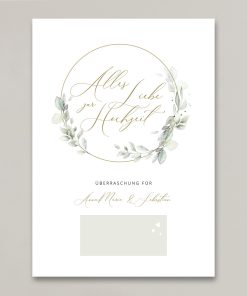 Geschenkgutschein zur Hochzeit (personalisierbar)