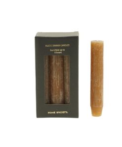 Home Society Tafelkerzen Braun 15 cm