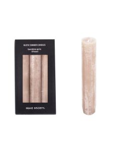 Home Society Tafelkerzen Taupe 15 cm