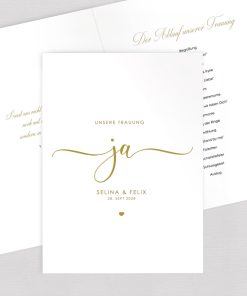 Kirchenheft Umschlag “Ja”