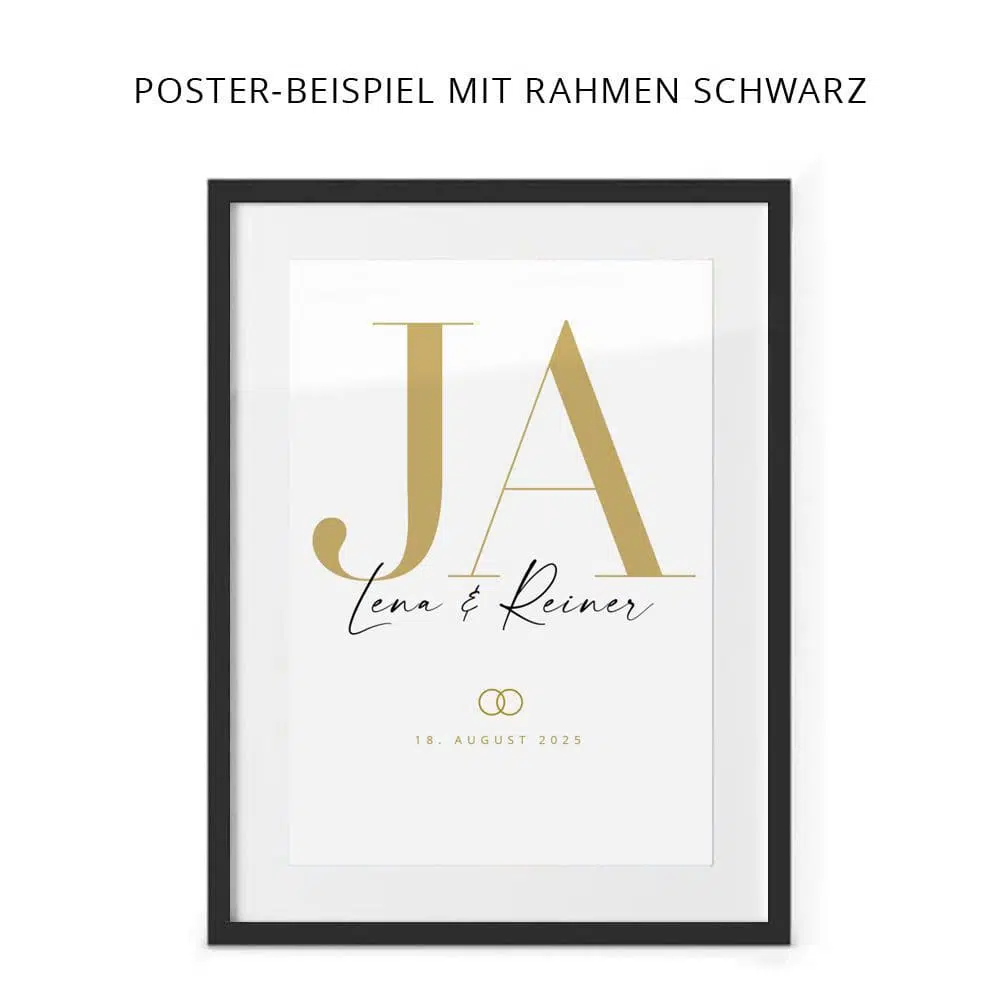 Poster Hochzeit “Mr+Mrs” – Bild 4