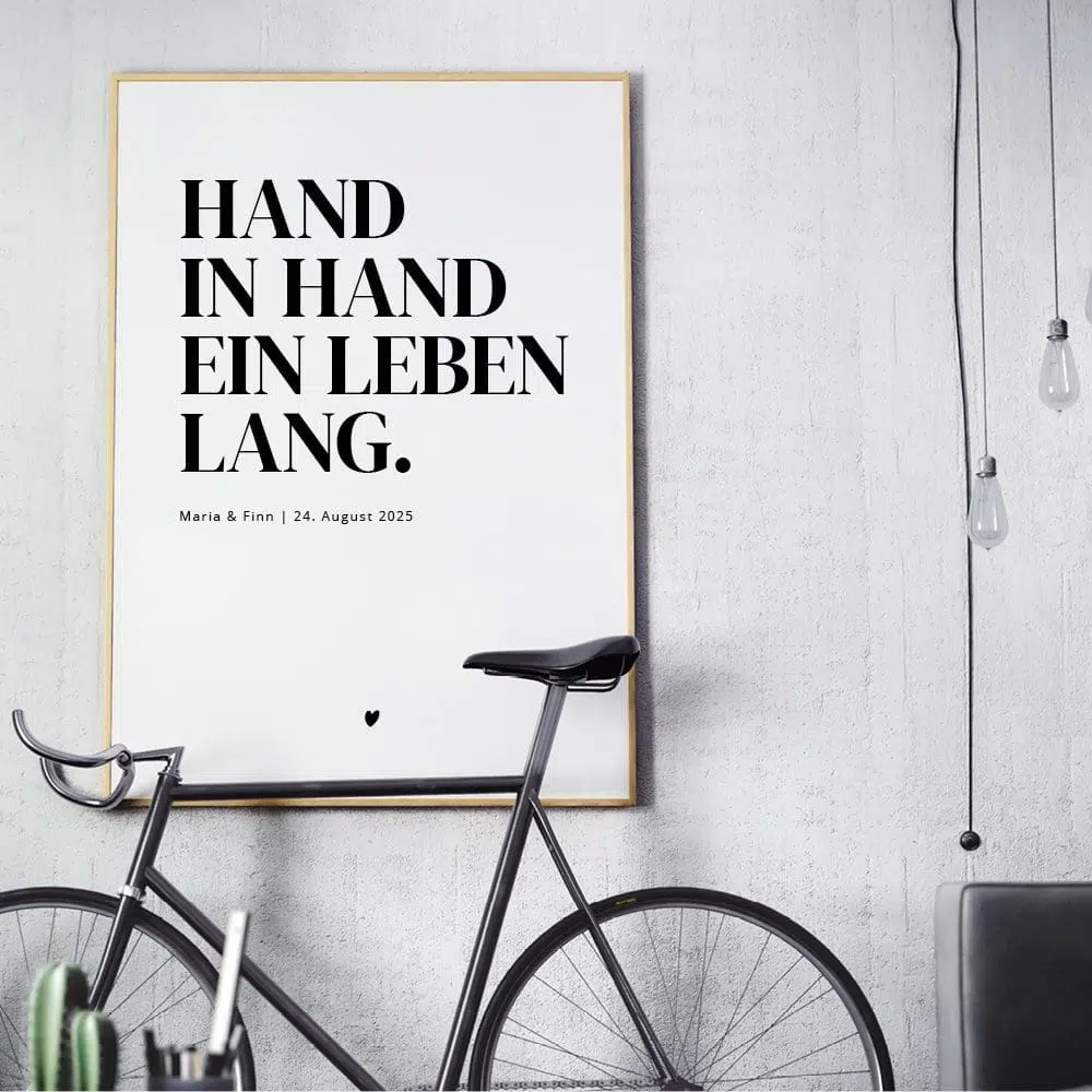 Hand in Hand Poster Bild “Pur”