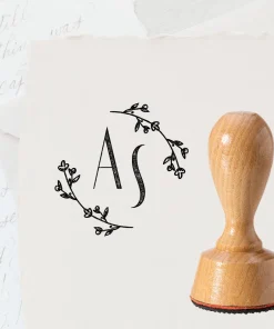 Stempel Hochzeit elegant mit Initialen