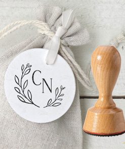 Hochzeitsstempel Monogramm Zweig