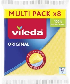 Schwammtücher vileda ORIGINAL Naturfaser, waschbar, 8 St.