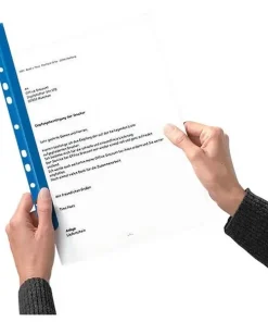 25 Expro Klemmschienen mit Abheftleiste DIN A4, 30 Blatt, versch. Farben