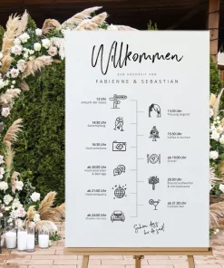 Tagesablauf Schild | Timeline 11