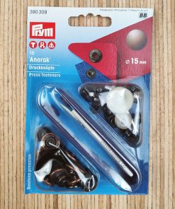 10 Prym Druckknöpfe Anorak (Ø 15mm) – altkupfer (390 309)