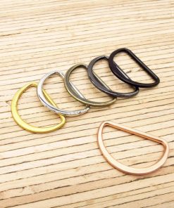 1 Metall-D-Ring 25mm – verschiedene Farben