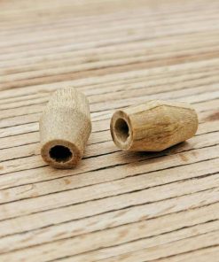 Zwei Bio Olivenholz Perlen „Raute“ (H1039-20) – Ø 12,5 mm