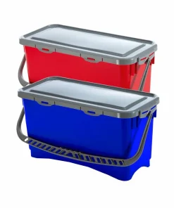 X-Line SINGLE Moppbox Kunstoff | Blau mit Deckel