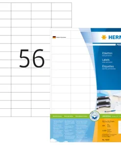11.200 HERMA 4609 Etiketten weiß 52,5 x 21,2 mm