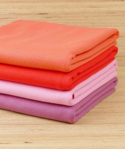 2 Meter Biobündchenpaket (4 x 50cm) – Stoffonkel – Pink Grapefruit