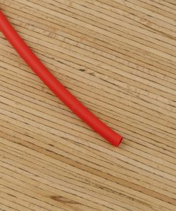 1m Schrumpfschlauch für Kordelenden – 6,4mm – rot