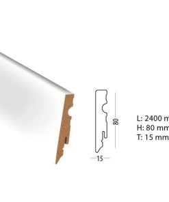 Sockelleiste CUBE weiß