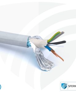 (N)HXMH(St)-J 5x 2,5 mm² geschirmtes Verlegekabel | halogenfrei | weichmacherfrei | Elektrokabel zur Abschirmung elektrischer Wechselfelder NF | 41-4360